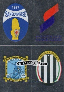 Figurina Scudetto(Sangiovannese/sangiustese/san Marino/viareggio)