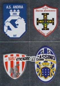 Sticker Scudetto(Andria Bat/Aversa Normanna/Barletta/Cassino) - Calciatori 2008-2009 - Panini