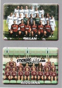 Sticker Squadra(Milan/Reggiana) - Calciatori 2008-2009 n. 675 - Panini