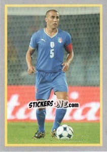 Sticker Verso Il Sudafrica (Cannavaro) - Calciatori 2008-2009 n. 680 - Panini