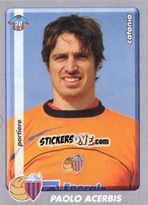 Sticker Paolo Acerbis - Calciatori 2008-2009 n. A19 - Panini