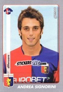 Sticker Andrea Signorini - Calciatori 2008-2009 n. A39 - Panini