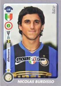 Sticker Nicolas Burdisso - Calciatori 2008-2009 n. A43 - Panini
