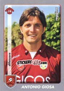 Sticker Antonio Giosa - Calciatori 2008-2009 n. A86 - Panini