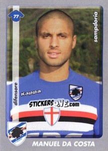 Sticker Manuel Da Costa - Calciatori 2008-2009 n. A98 - Panini