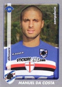 Cromo Manuel Da Costa - Calciatori 2008-2009 - Panini