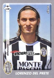 Sticker Lorenzo Del Prete - Calciatori 2008-2009 - Panini