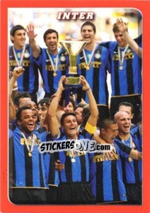 Figurina Capmpioni D'Italia: Inter - Calciatori 2008-2009 - Panini