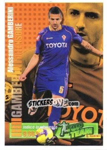 Sticker Difensore: Alessandro Gamberini - Calciatori 2008-2009 - Panini