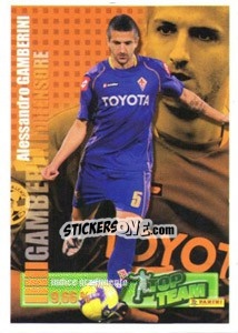 Sticker Difensore: Alessandro Gamberini - Calciatori 2008-2009 n. X2 - Panini