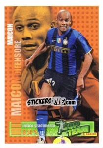 Sticker Difensore: Maicon - Calciatori 2008-2009 n. X4 - Panini