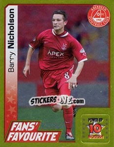 Sticker Barry Nicholson - Scottish Premier League 2007-2008 n. 39 - Panini