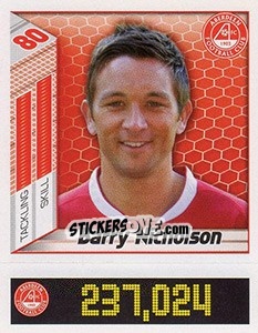 Sticker Barry Nicholson - Scottish Premier League 2007-2008 n. 42 - Panini