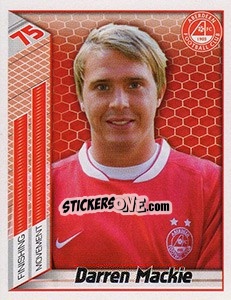 Sticker Darren Mackie - Scottish Premier League 2007-2008 n. 54 - Panini
