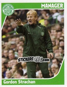 Sticker Gordon Strachan - Scottish Premier League 2007-2008 n. 62 - Panini