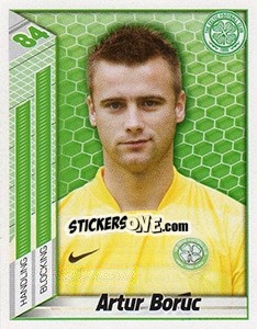 Figurina Artur Boruc - Scottish Premier League 2007-2008 - Panini