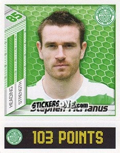Sticker Stephen McManus - Scottish Premier League 2007-2008 n. 64 - Panini