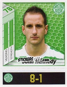 Cromo John Kennedy - Scottish Premier League 2007-2008 - Panini