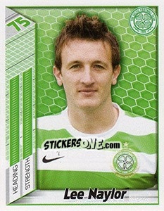 Cromo Lee Naylor - Scottish Premier League 2007-2008 n. 70 - Panini