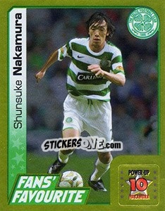 Sticker Shunsuke Nakamura - Scottish Premier League 2007-2008 n. 72 - Panini