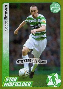 Sticker Scott Brown - Scottish Premier League 2007-2008 n. 78g - Panini