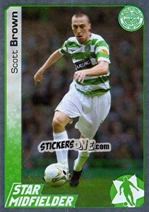 Sticker Scott Brown - Scottish Premier League 2007-2008 n. 78s - Panini