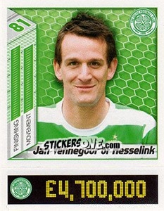 Sticker Jan Vennegoor of Hesselink - Scottish Premier League 2007-2008 n. 86 - Panini