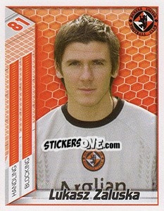 Figurina Lukasz Zaluska - Scottish Premier League 2007-2008 - Panini