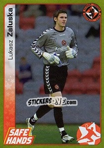 Sticker Lukasz Zaluska - Scottish Premier League 2007-2008 n. 104g - Panini