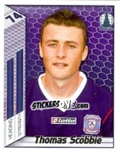 Sticker Thomas Scobbie - Scottish Premier League 2007-2008 n. 136 - Panini