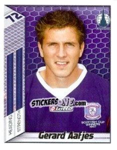 Sticker Gerard Aafjes - Scottish Premier League 2007-2008 n. 140 - Panini