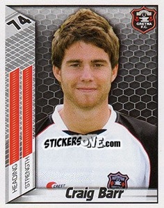 Cromo Craig Barr - Scottish Premier League 2007-2008 - Panini