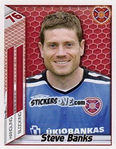 Figurina Steve Banks - Scottish Premier League 2007-2008 - Panini