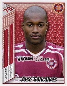 Sticker Jose Goncalves - Scottish Premier League 2007-2008 n. 197 - Panini