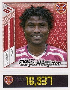 Cromo Laryea Kingston - Scottish Premier League 2007-2008 - Panini