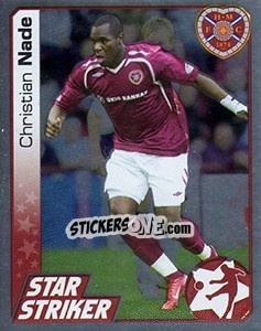 Sticker Christian Nade - Scottish Premier League 2007-2008 n. 211 - Panini