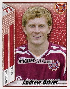 Figurina Abndrew Driver - Scottish Premier League 2007-2008 - Panini