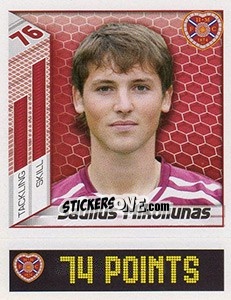 Sticker Saulius Mikoliunas - Scottish Premier League 2007-2008 n. 213 - Panini