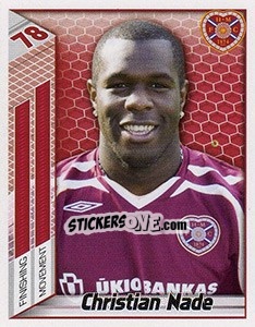 Sticker Christian Nade - Scottish Premier League 2007-2008 n. 222 - Panini