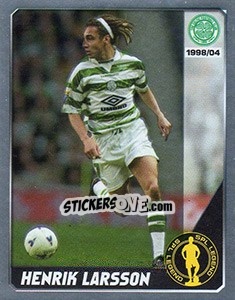 Sticker Henrik Larsson - Scottish Premier League 2007-2008 n. 228 - Panini