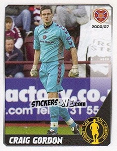 Sticker Craig Gordon - Scottish Premier League 2007-2008 - Panini