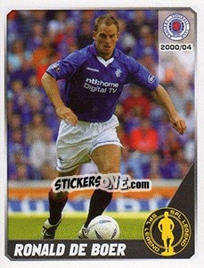 Sticker Ronald de Boer - Scottish Premier League 2007-2008 - Panini