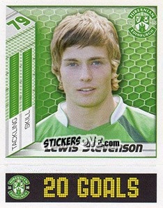Sticker Lewis Stevenson - Scottish Premier League 2007-2008 n. 250 - Panini