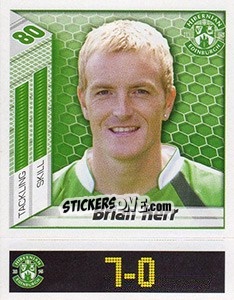 Sticker Brian Kerr - Scottish Premier League 2007-2008 n. 256 - Panini