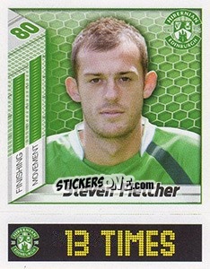 Sticker Steven Fletcher - Scottish Premier League 2007-2008 n. 261 - Panini