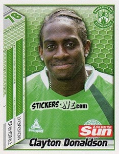 Sticker Clayton Donaldson - Scottish Premier League 2007-2008 n. 265 - Panini