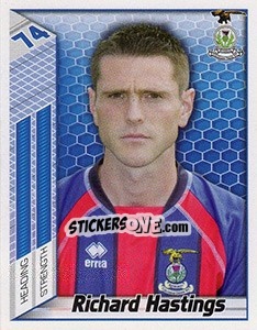 Cromo Richard Hastings - Scottish Premier League 2007-2008 - Panini