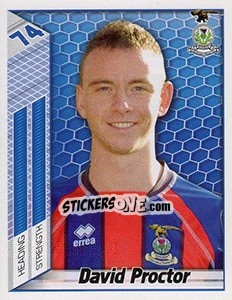 Sticker David Proctor - Scottish Premier League 2007-2008 n. 278 - Panini