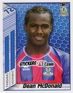 Figurina Dean McDonald - Scottish Premier League 2007-2008 n. 300 - Panini