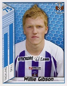 Sticker Willie Gibson - Scottish Premier League 2007-2008 n. 323 - Panini